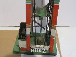 Vintage 1949 DRGM Goso Coney Island Roller Coaster Tin Toy Elevator Lift Section