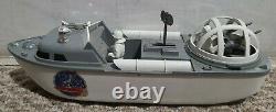Vintage 1950-60s Ideal Toys Wind-Up Sparking Torpedo Boat with original box WORKS