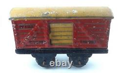 Vintage 1950's Argentina Tin Toy Train Set withTracks Rare Rural Model No Wind Up