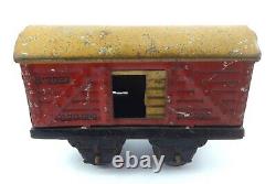 Vintage 1950's Argentina Tin Toy Train Set withTracks Rare Rural Model No Wind Up