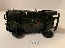 Vintage 1950`s Arnold USA Military police Jeep 2500 tin toy US Zone Germany