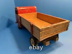 Vintage 1950's BIGGE Germany Wooden Toy Truck 17
