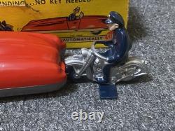 Vintage 1950's Cycle Cop and Car No. 345 by Automatic Toy Company withBox RARE