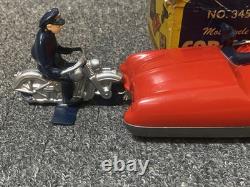 Vintage 1950's Cycle Cop and Car No. 345 by Automatic Toy Company withBox RARE