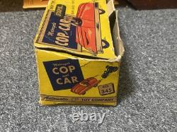 Vintage 1950's Cycle Cop and Car No. 345 by Automatic Toy Company withBox RARE