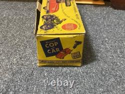 Vintage 1950's Cycle Cop and Car No. 345 by Automatic Toy Company withBox RARE