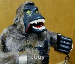 Vintage 1950's Marx Toys Wind Up Gorilla (King Kong) In Working Condition
