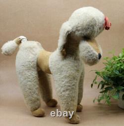 Vintage 1950's Merrythought Toy Pet Poodle Dog with Musical Wind Up Tail