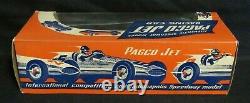 Vintage 1950's Pagco Jet Wind-Up Open Wheel Racer 10 With Box WW470