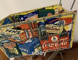 Vintage 1950s Childs Gong Bell Mfg. Co. Toy Shopping Cart