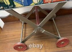 Vintage 1950s Childs Gong Bell Mfg. Co. Toy Shopping Cart