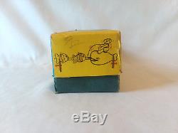 Vintage 1950s Mechanical Fishing Monkey on Whales TPS Japan tin litho wind-up