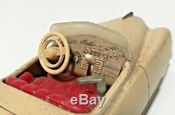 Vintage 1950s Schuco Radio 4012 Convertible Car Tin Toy Wind-up Us Zone Germany
