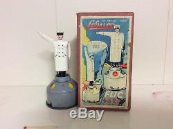 Vintage 1950s Shuco Flic Policeman Wind Up Tin Toy