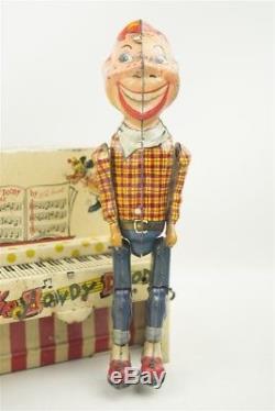 Vintage 1950s Unique Art Howdy Doody Band Windup Tin Band Toy Working Nice