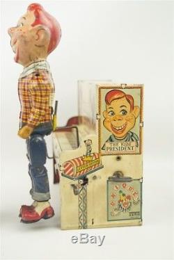 Vintage 1950s Unique Art Howdy Doody Band Windup Tin Band Toy Working Nice