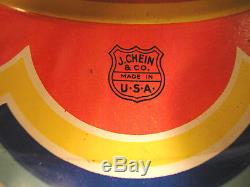 Vintage 1952 Chein RIDE A ROCKET #400 Tin Litho Wind-up Toy with Box