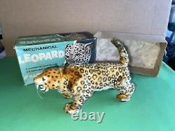 Vintage 1960's Marx mechanical LEOPARD wind up toy working with Original Box JAPAN