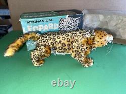 Vintage 1960's Marx mechanical LEOPARD wind up toy working with Original Box JAPAN