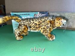 Vintage 1960's Marx mechanical LEOPARD wind up toy working with Original Box JAPAN