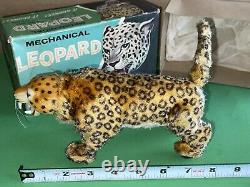 Vintage 1960's Marx mechanical LEOPARD wind up toy working with Original Box JAPAN