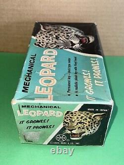 Vintage 1960's Marx mechanical LEOPARD wind up toy working with Original Box JAPAN