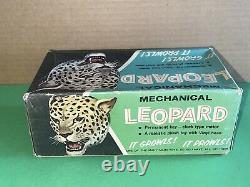 Vintage 1960's Marx mechanical LEOPARD wind up toy working with Original Box JAPAN