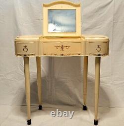 Vintage 1960s Marx Budding Beauty Dressing Play Vanity with Mirror 24 Tall