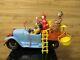 Vintage 1963 Beverly Hillbillies Jalopy Wind up Toy Truck With Figures