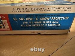 Vintage 1964 Kenners Give-a-show Projector All Original In Box