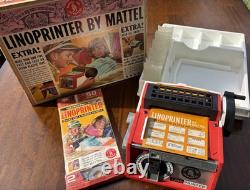 Vintage 1964 Mattel Linoprinter Vintage, Yet Sealed Accessories Never Used