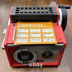 Vintage 1964 Mattel Linoprinter Vintage, Yet Sealed Accessories Never Used