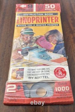 Vintage 1964 Mattel Linoprinter Vintage, Yet Sealed Accessories Never Used