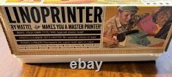 Vintage 1964 Mattel Linoprinter Vintage, Yet Sealed Accessories Never Used