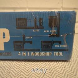 Vintage 1964 Mattel Real Power Shop 4 in 1 Woodshop Tool Saw Drill Turn Sand