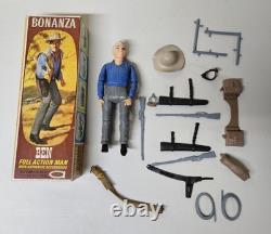 Vintage 1966 American Character Bonanza Ben Cartwright Action Figure (#224)