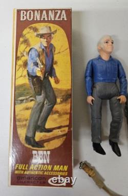 Vintage 1966 American Character Bonanza Ben Cartwright Action Figure (#224)