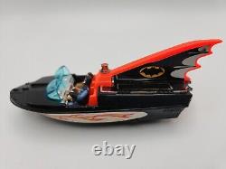 Vintage 1966 Original Corgi Toys Batmobile Red Bat Wheels With Glastron Batboat