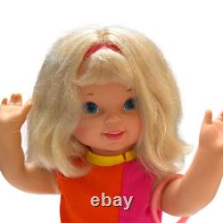 Vintage 1968 Mattel Swingy Doll Works! With Original Box, Record & Plastic Cover