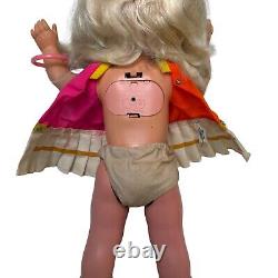 Vintage 1968 Mattel Swingy Doll Works! With Original Box, Record & Plastic Cover