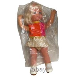 Vintage 1968 Mattel Swingy Doll Works! With Original Box, Record & Plastic Cover