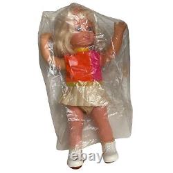Vintage 1968 Mattel Swingy Doll Works! With Original Box, Record & Plastic Cover