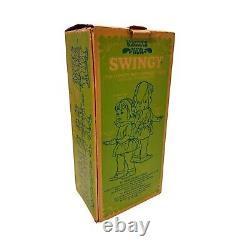 Vintage 1968 Mattel Swingy Doll Works! With Original Box, Record & Plastic Cover