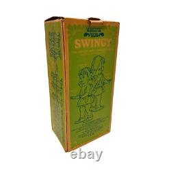 Vintage 1968 Mattel Swingy Doll Works! With Original Box, Record & Plastic Cover