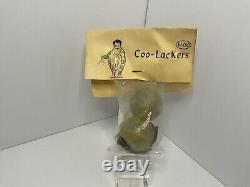 Vintage 1969 Pair Coo-Lackers Ball Toys, Color Red & Green
