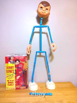 Vintage 1970 Marx Bones Family Skinny Bones Boy With Original Box Marx Toys