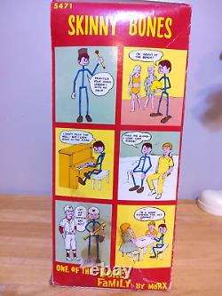 Vintage 1970 Marx Bones Family Skinny Bones Boy With Original Box Marx Toys