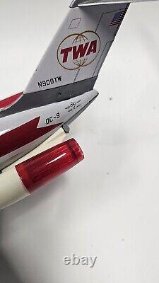 Vintage 1970's TN BATTERY OPERATED PLANE DOUGLAS DC-9 TWA Works But Finicky