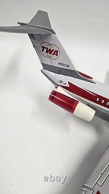 Vintage 1970's TN BATTERY OPERATED PLANE DOUGLAS DC-9 TWA Works But Finicky