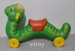 Vintage 1972 Empire Ride On Green Inch Worm Blow Mold Toy Riding
